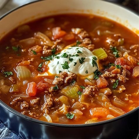 Cabbage roll soup
